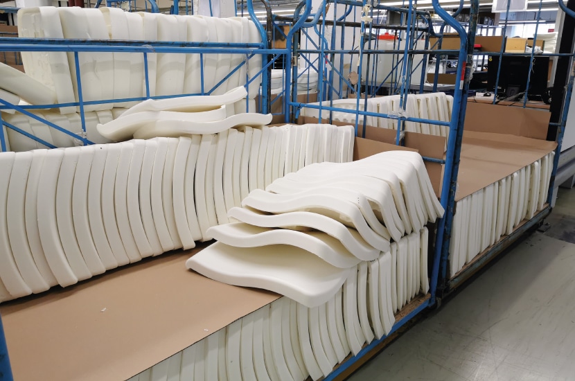 intermediate storage-foam-production